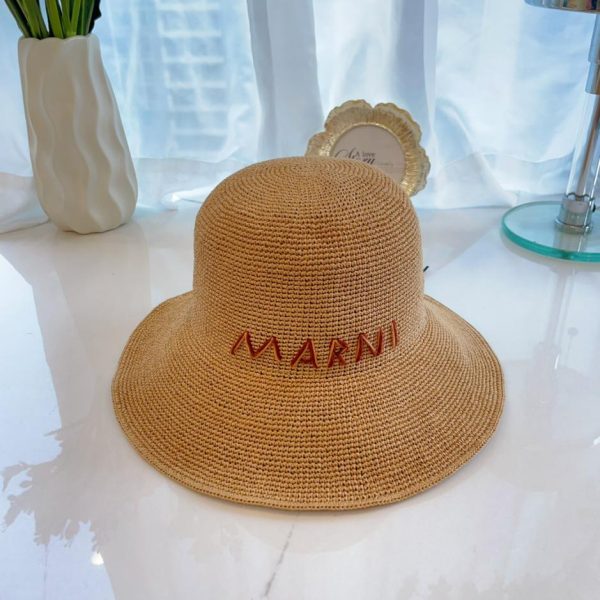 designer,replica,clothing,fake,1:1,lv,luxury,high quality MARNI spring and summer new style handhook fisherman hat