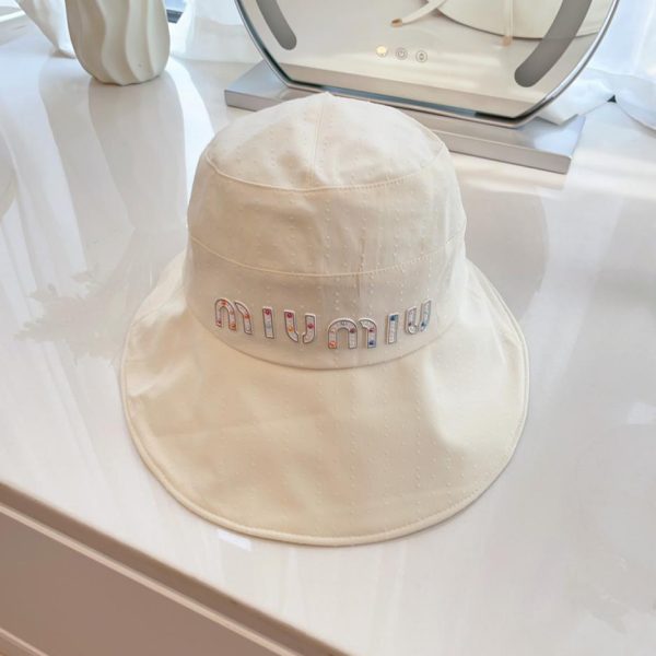 designer,replica,clothing,fake,1:1,lv,luxury,high quality MiuMiu new sun protection fisherman hat