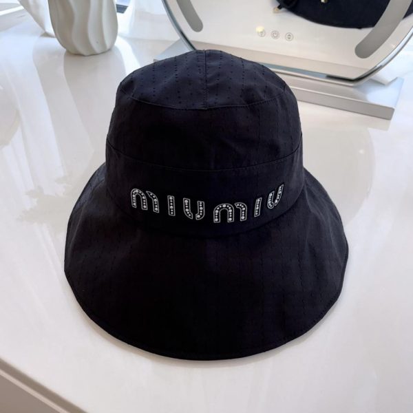 designer,replica,clothing,fake,1:1,lv,luxury,high quality MiuMiu new sun protection fisherman hat