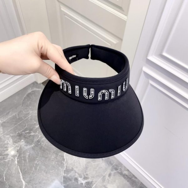 designer,replica,clothing,fake,1:1,lv,luxury,high quality MiuMiu new sponge sports style empty top hat