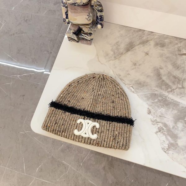 designer,replica,clothing,fake,1:1,lv,luxury,high quality Celine early autumn simple knitted wool hat