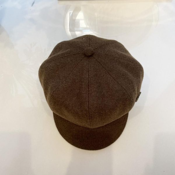 designer,replica,clothing,fake,1:1,lv,luxury,high quality Prada woolen octagonal peaked cap