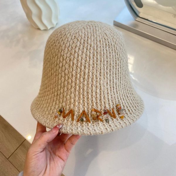 designer,replica,clothing,fake,1:1,lv,luxury,high quality Marni new autumn and winter wool bucket hat 100% wool