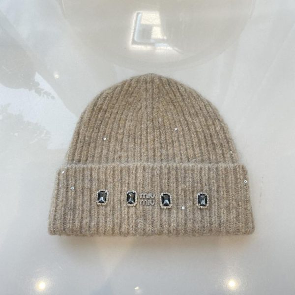 designer,replica,clothing,fake,1:1,lv,luxury,high quality miu miu new bright color loose knitted hat