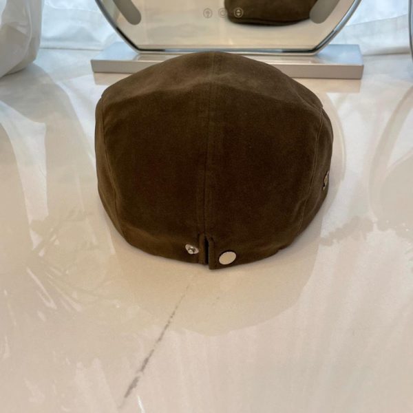designer,replica,clothing,fake,1:1,lv,luxury,high quality Chanel autumn and winter new suede forward beret