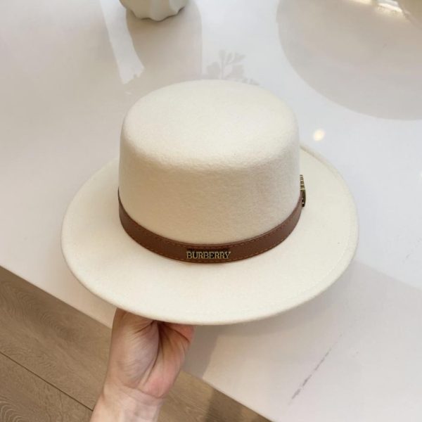 designer,replica,clothing,fake,1:1,lv,luxury,high quality Burberry new autumn and winter wool flat top hat 100% wool