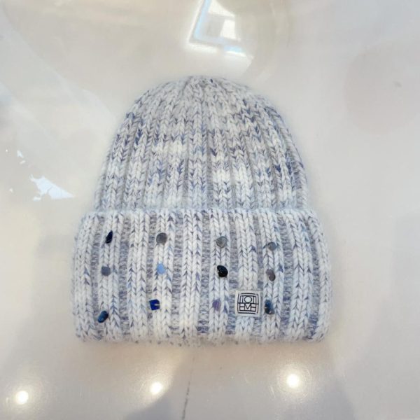 designer,replica,clothing,fake,1:1,lv,luxury,high quality Toteme new autumn and winter mixed color rabbit fur knitted hat