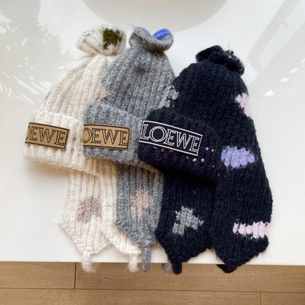 designer,replica,clothing,fake,1:1,lv,luxury,high quality LOEWE new autumn and winter ear protection knitted hat