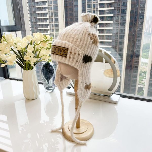 designer,replica,clothing,fake,1:1,lv,luxury,high quality LOEWE new autumn and winter ear protection knitted hat