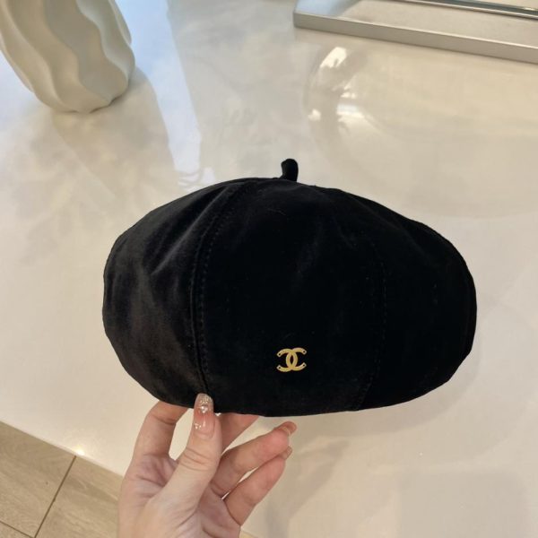 designer,replica,clothing,fake,1:1,lv,luxury,high quality Chanel new velvet beret