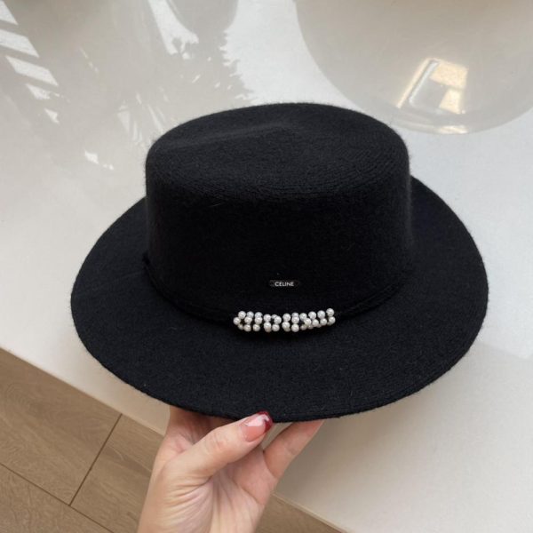 designer,replica,clothing,fake,1:1,lv,luxury,high quality CELINE new wool flat hat