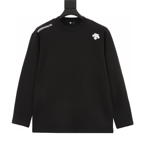 designer,replica,clothing,fake,1:1,lv,luxury,high quality DESCENTE∕Desante logo embroidered long-sleeved T-shirt (A92B)