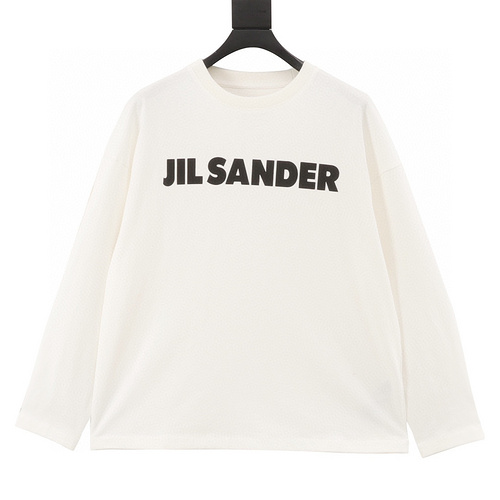 designer,replica,clothing,fake,1:1,lv,luxury,high quality JIL SANDER Letter printed long-sleeved T-shirt (1C7F)