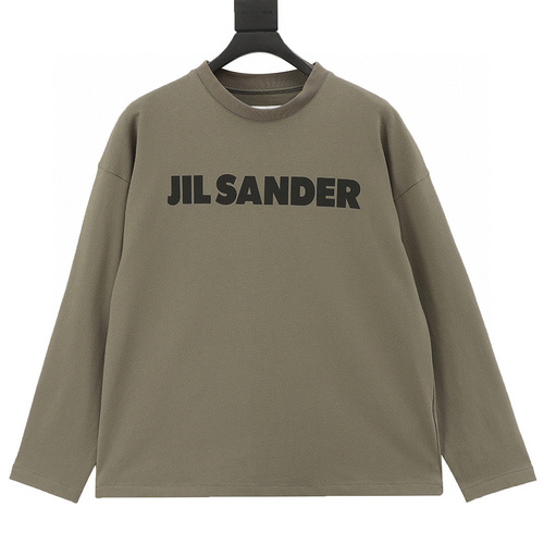 designer,replica,clothing,fake,1:1,lv,luxury,high quality JIL SANDER Letter printed long-sleeved T-shirt (7CCC)