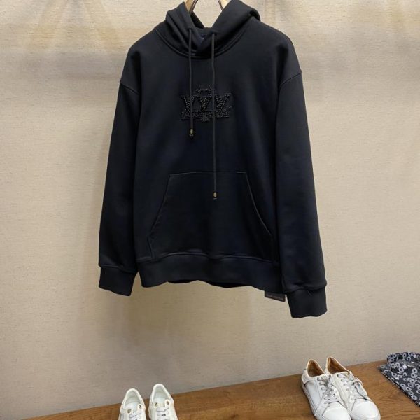 designer,replica,clothing,fake,1:1,lv,luxury,high quality LV hooded pocket loose cotton ring sweatshirt