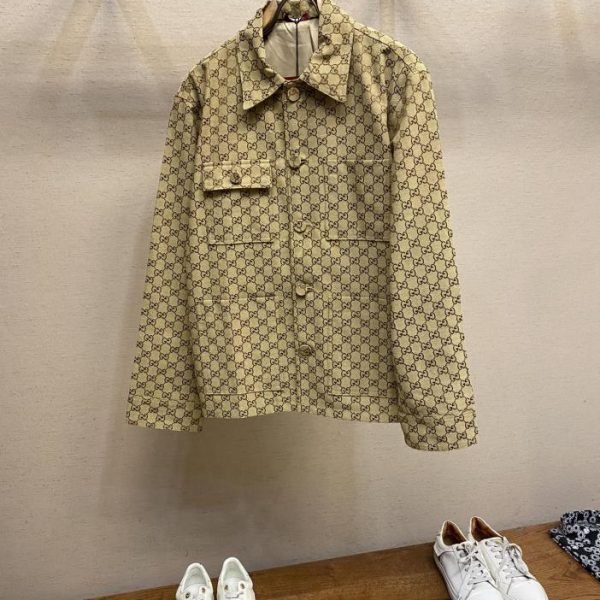 designer,replica,clothing,fake,1:1,lv,luxury,high quality Gucci new casual jacquard shirt jacket for autumn and winter