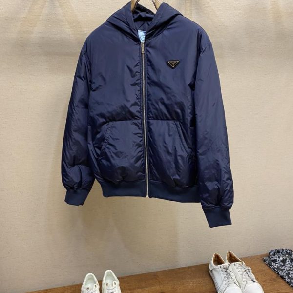 designer,replica,clothing,fake,1:1,lv,luxury,high quality Prada hooded down jacket