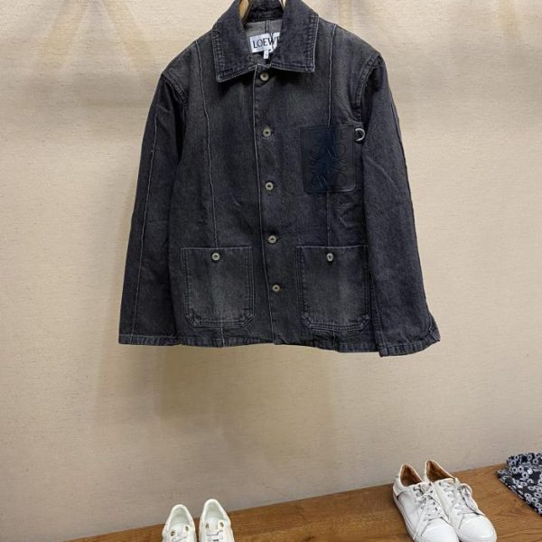 designer,replica,clothing,fake,1:1,lv,luxury,high quality Loewe denim work jacket