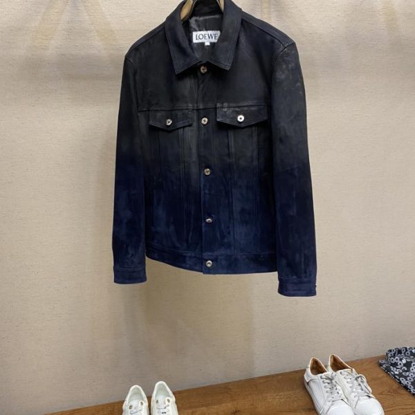 designer,replica,clothing,fake,1:1,lv,luxury,high quality Loewe gradient leather jacket