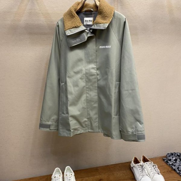 designer,replica,clothing,fake,1:1,lv,luxury,high quality Miu Miu lambswool show jacket