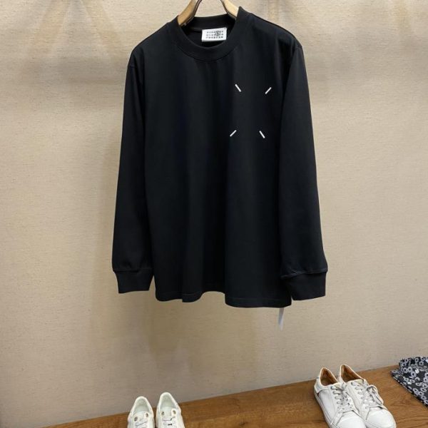designer,replica,clothing,fake,1:1,lv,luxury,high quality Maison Margiela classic embroidered printed long-sleeved T-shirt