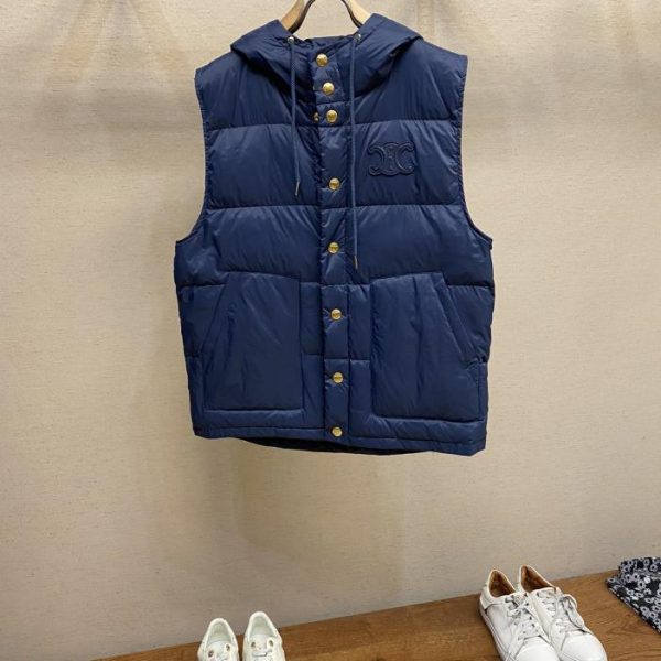 designer,replica,clothing,fake,1:1,lv,luxury,high quality Celine new down hooded vest
