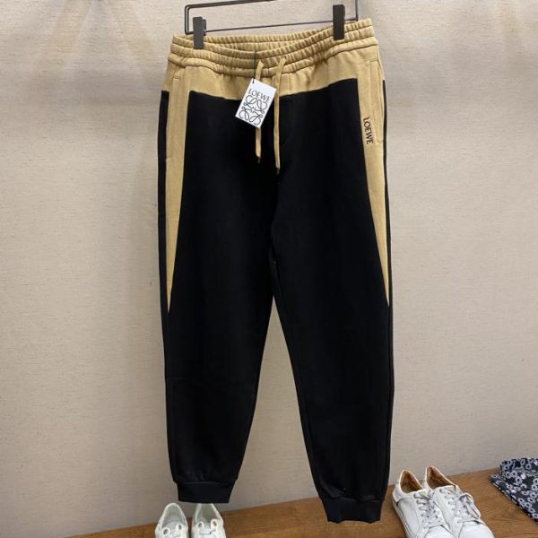 designer,replica,clothing,fake,1:1,lv,luxury,high quality Loewe’s color-blocked unisex sweatpants
