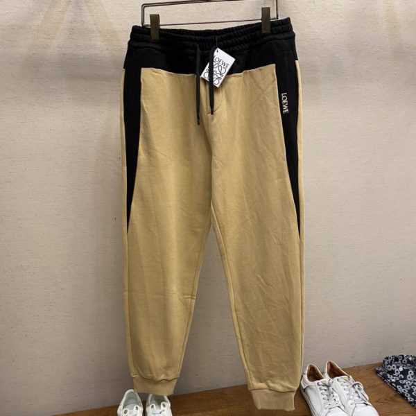 designer,replica,clothing,fake,1:1,lv,luxury,high quality Loewe’s color-blocked unisex sweatpants