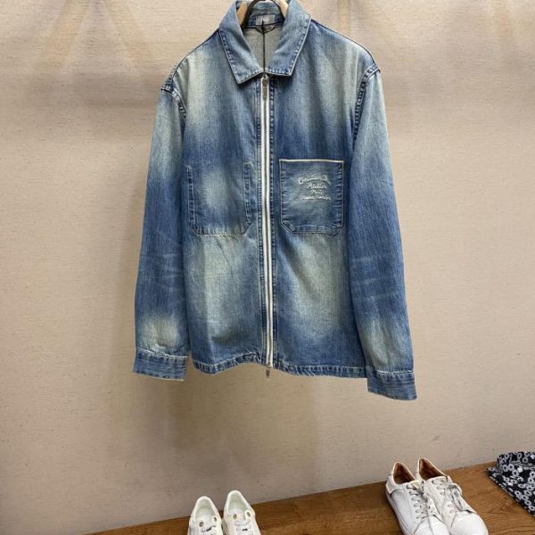 designer,replica,clothing,fake,1:1,lv,luxury,high quality Dior zipper denim jacket