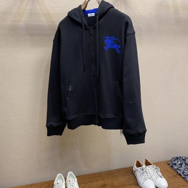 designer,replica,clothing,fake,1:1,lv,luxury,high quality Burberry fleece zipped pocket hooded jacket