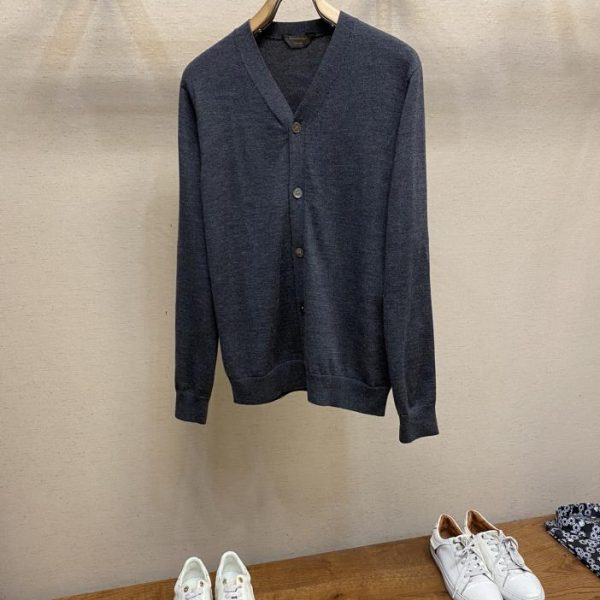 designer,replica,clothing,fake,1:1,lv,luxury,high quality Zegna spring and autumn 100% wool cardigan