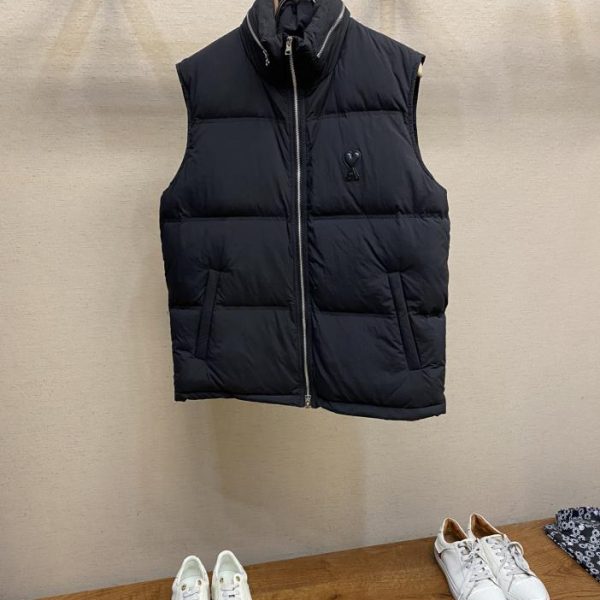 designer,replica,clothing,fake,1:1,lv,luxury,high quality AMI vest down jacket