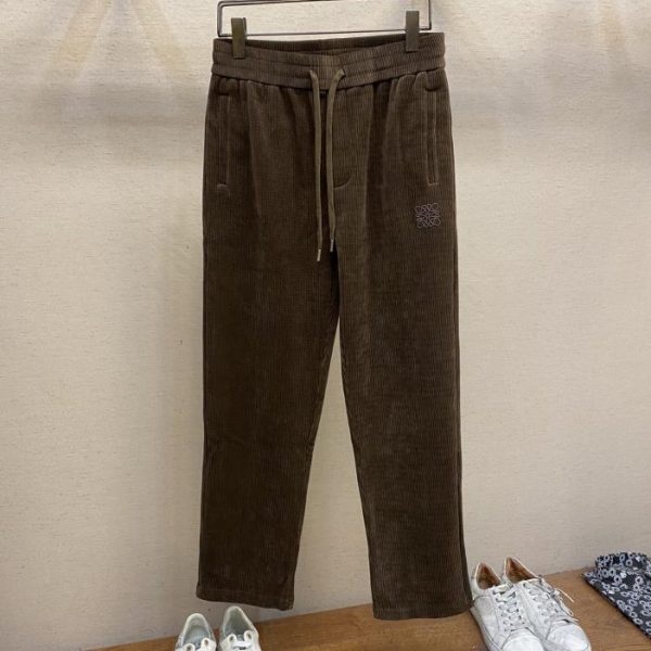 designer,replica,clothing,fake,1:1,lv,luxury,high quality Loewe men’s casual pants pure cotton fabric casual pants
