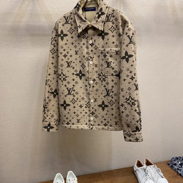 designer,replica,clothing,fake,1:1,lv,luxury,high quality LV new embroidered woolen jacket