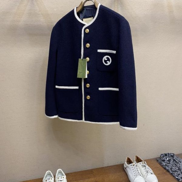 designer,replica,clothing,fake,1:1,lv,luxury,high quality Gucci new autumn and winter G tweed wool jacket