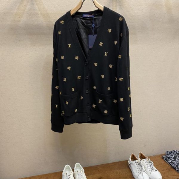 designer,replica,clothing,fake,1:1,lv,luxury,high quality LV new men’s and women’s knitted sweater cardigans