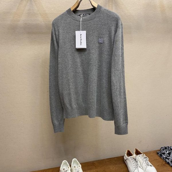 designer,replica,clothing,fake,1:1,lv,luxury,high quality Ance studios new smiley crew neck sweater