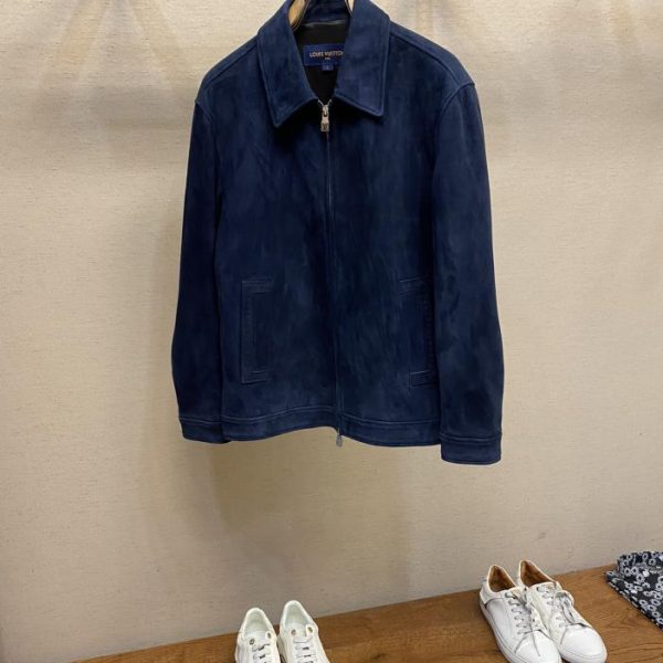 designer,replica,clothing,fake,1:1,lv,luxury,high quality LV men’s lapel leather jacket