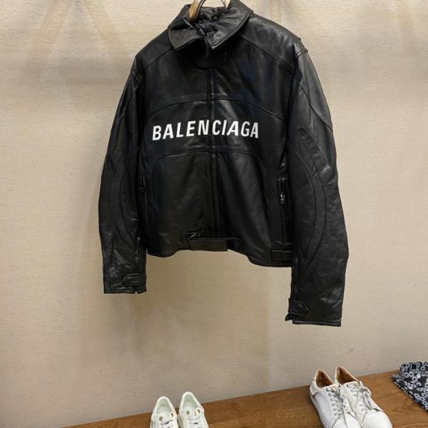 designer,replica,clothing,fake,1:1,lv,luxury,high quality Balenclaga top version motorcycle leather jacket
