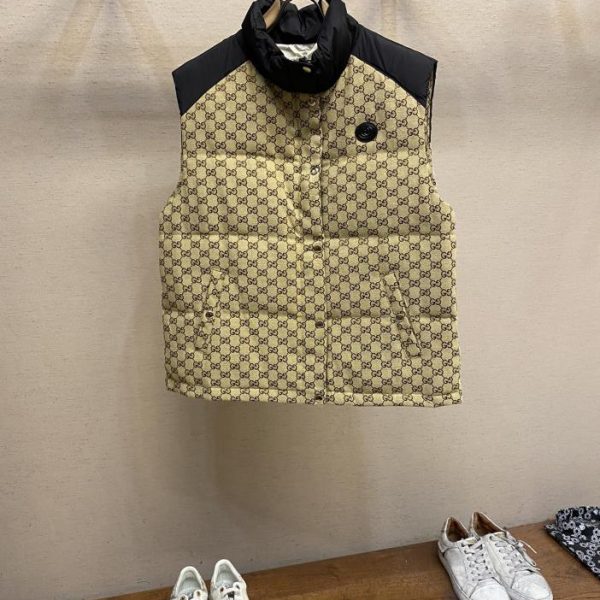 designer,replica,clothing,fake,1:1,lv,luxury,high quality Gucci’s new GG jacquard pattern down vest, same style for men and women