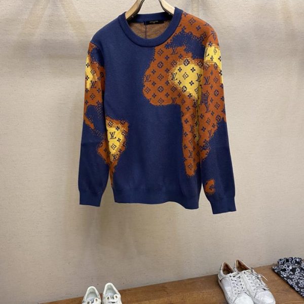 designer,replica,clothing,fake,1:1,lv,luxury,high quality LV classic velvet sweater for men and women couples