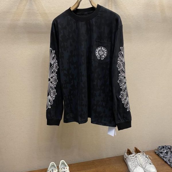 designer,replica,clothing,fake,1:1,lv,luxury,high quality Crow Heart Dark Pattern Series Long Sleeves