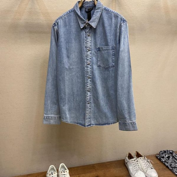 designer,replica,clothing,fake,1:1,lv,luxury,high quality Croxin new long-sleeved denim jacket shirt for men and women