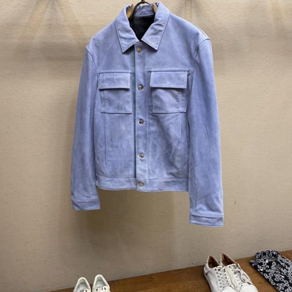 designer,replica,clothing,fake,1:1,lv,luxury,high quality Dior high-end simple classic leather jacket