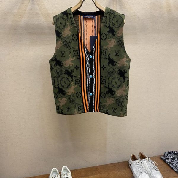designer,replica,clothing,fake,1:1,lv,luxury,high quality LV wool suit vest