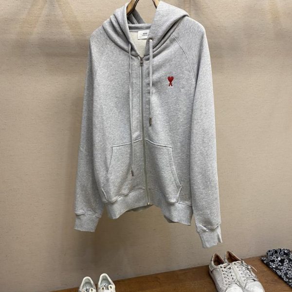 designer,replica,clothing,fake,1:1,lv,luxury,high quality AMI embroidered love A loose sweatshirt suit
