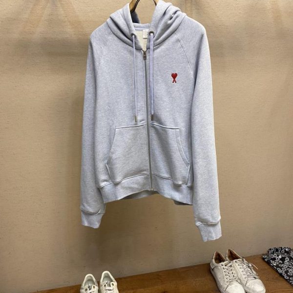 designer,replica,clothing,fake,1:1,lv,luxury,high quality AMI embroidered love A loose sweatshirt suit
