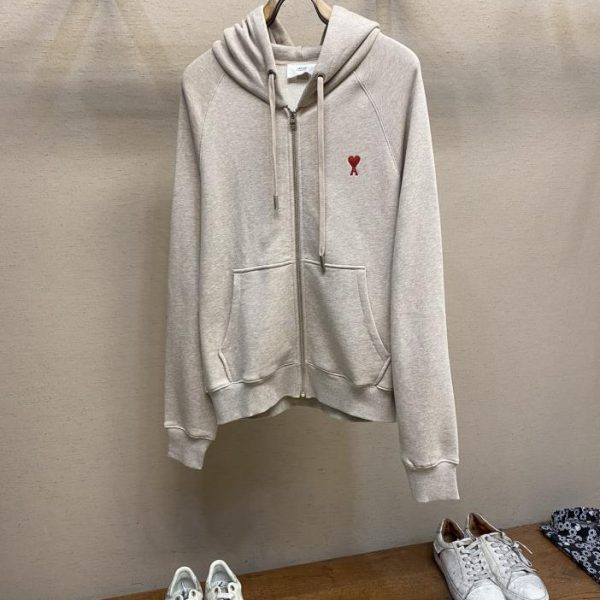 designer,replica,clothing,fake,1:1,lv,luxury,high quality AMI embroidered love A loose sweatshirt suit