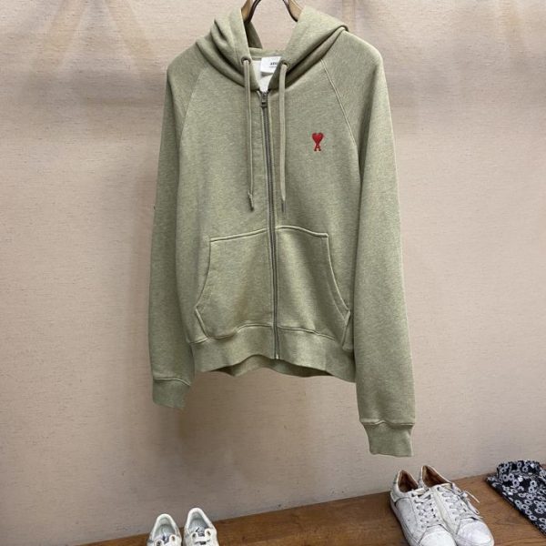 designer,replica,clothing,fake,1:1,lv,luxury,high quality AMI embroidered love A loose sweatshirt suit