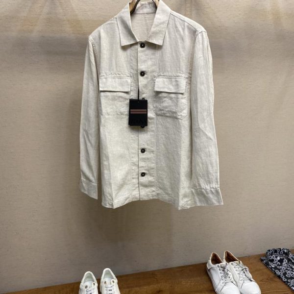 designer,replica,clothing,fake,1:1,lv,luxury,high quality Zegna linen and cotton shirt
